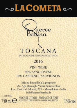 Querce Bettina La Cometa (Super Toscan) 2022